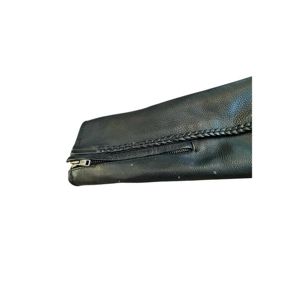 First Classics Black Leather Jacket Womens Motorcycle Biker Lined Thinsulate M - Picture 8 of 11